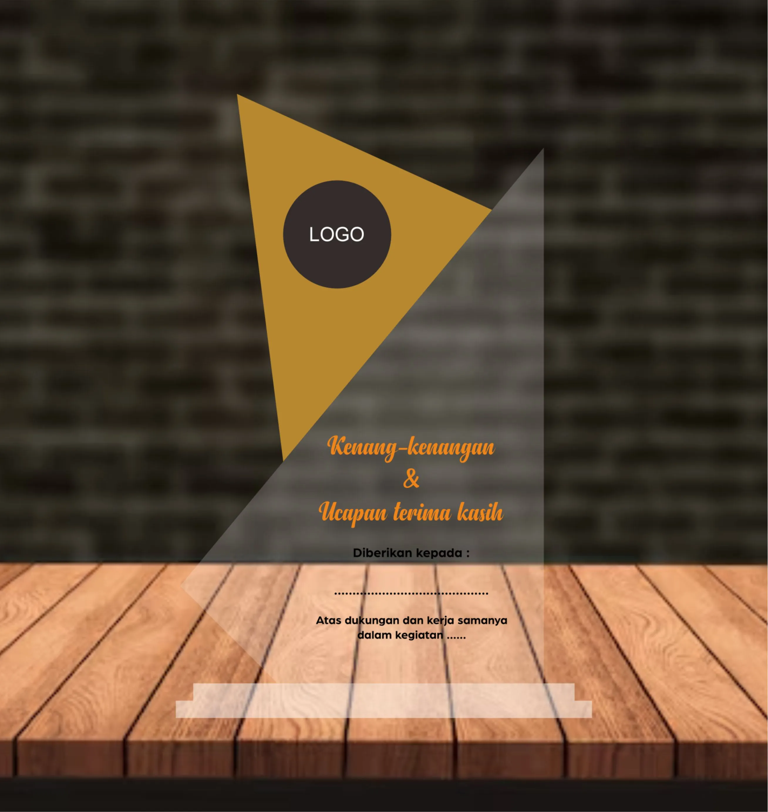 Plaque/Plakat TEMPLATE 008