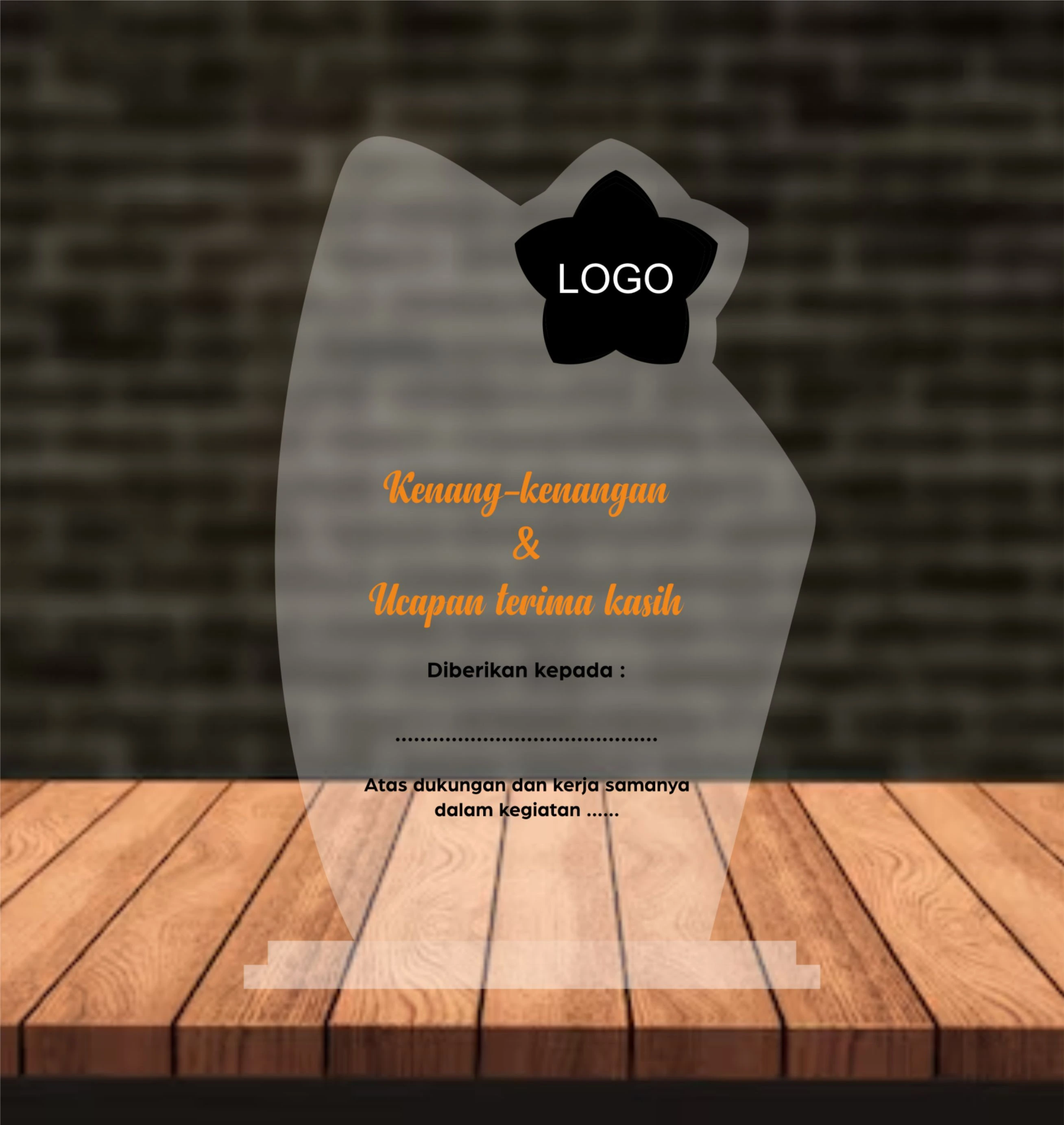 Plaque/Plakat TEMPLATE 013