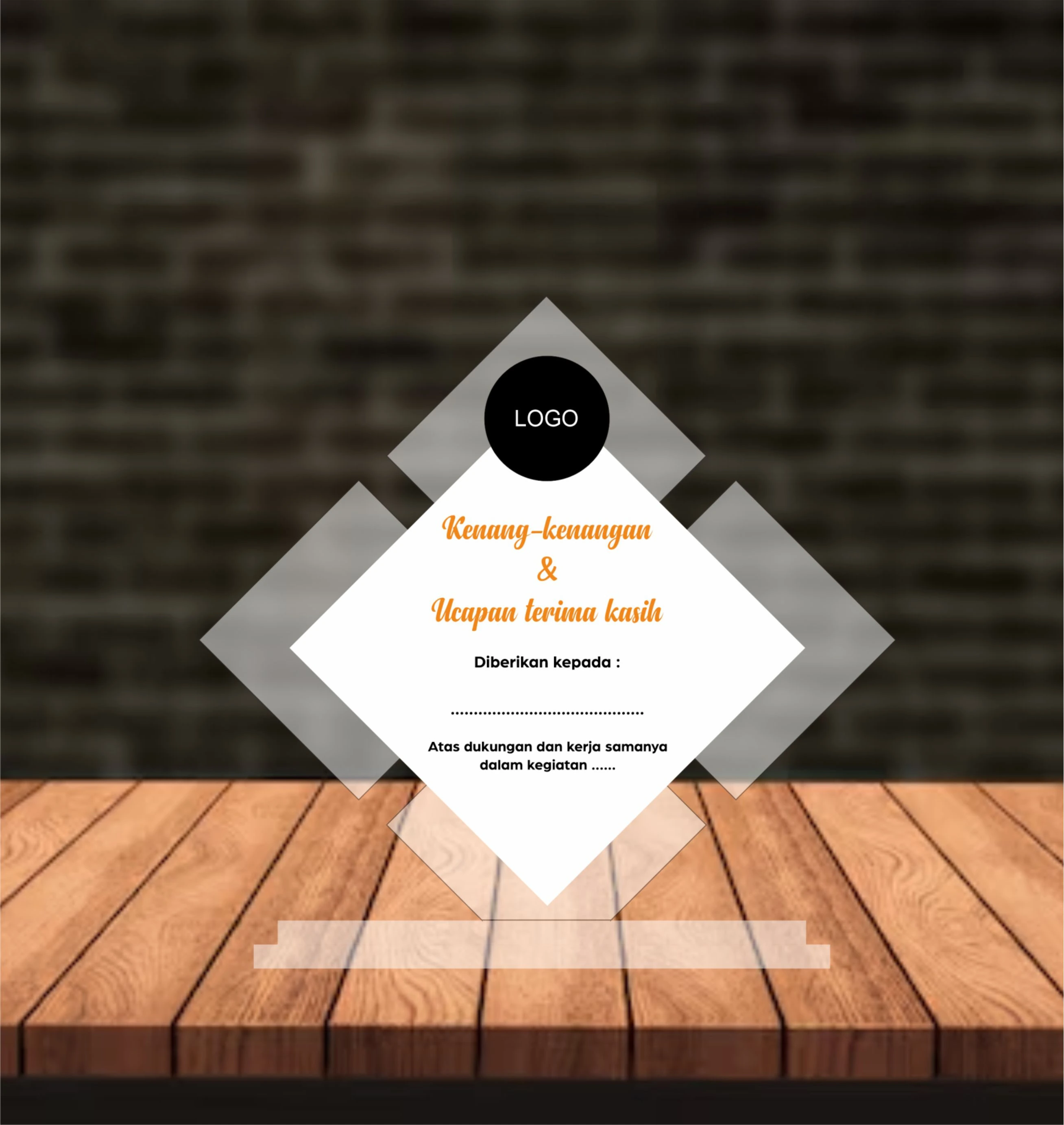 Plaque/Plakat TEMPLATE 016