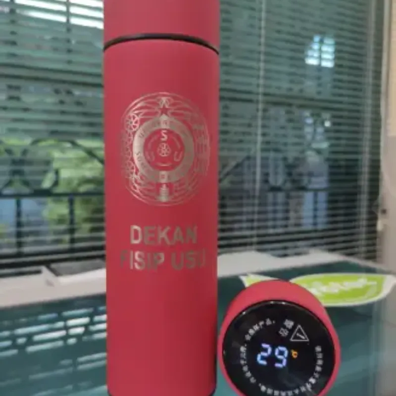 Red Rubber LED Tumbler