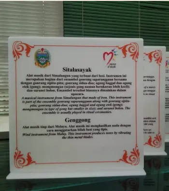 Papan Informasi Museum